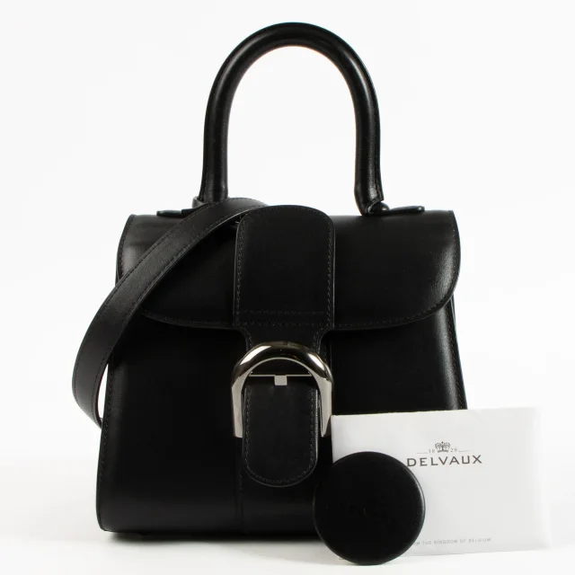 Delvaux Black Box Calf Brillant Mini Bag in Black Box leather from Labellov, photo 2 of 7