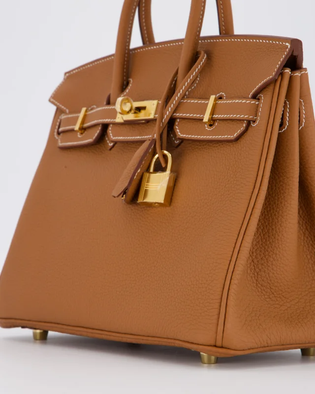 HOT* Hermès Birkin 25 Retourne Bag in Gold Togo leather from Sellier, photo 11 of 21