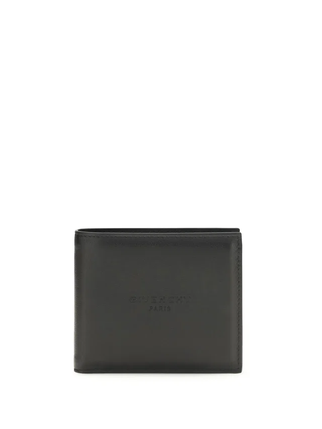 Givenchy Bifold Leather Wallet — Black Calf Bos Taurus in Black Leather from HEWI