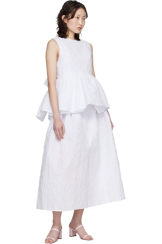 Cecilie Bahnsen White CBea Top, photo 4 of 4 from SSENSE