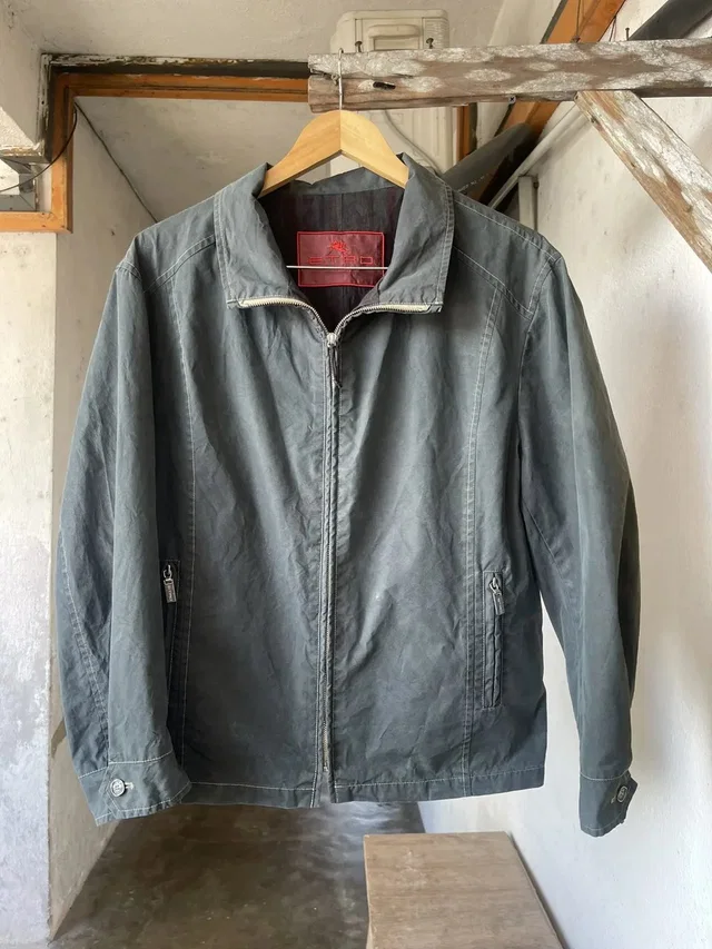 Nice Vintage Etro Milano Faded Jacket in gray from Grailed