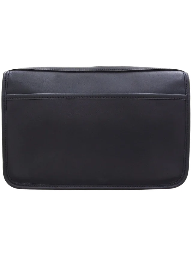 Coach Logo Charm Shoulder Bag - Navy in Navy Leather from VINTAGE QOO TOKYO, photo 3 of 3