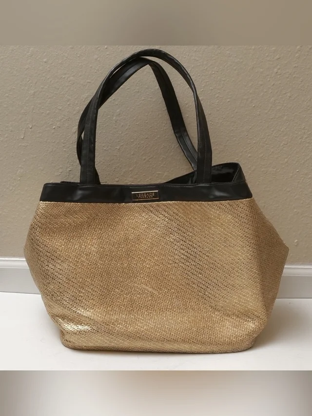 Versace Tote Bag Gold in gold Woven leather from Poshmark