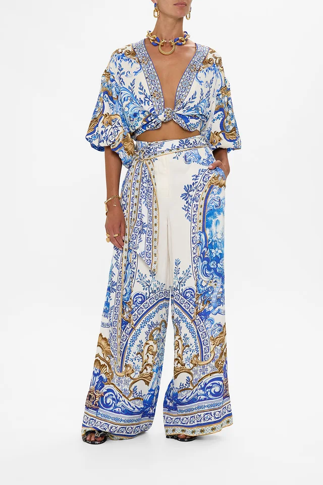Camilla eBoutique SCARF BELT WIDE LEG PANT AZUL ADVENTURES from CAMILLA, photo 1 of 1