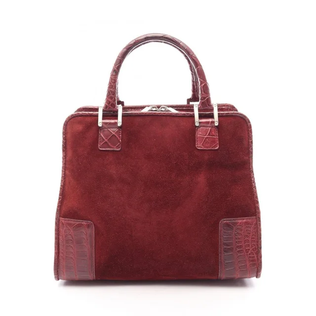 Loewe Amazona Handbag Suede Leather Burgundy Red in red Suede from Poshmark