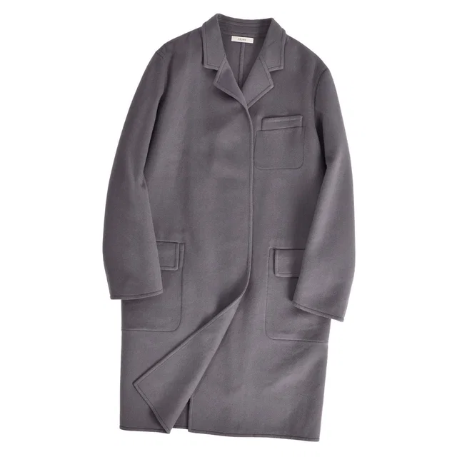 Celine Coat Phoebe Philo Era Long Buttonless in Cashmere from The Reluxe