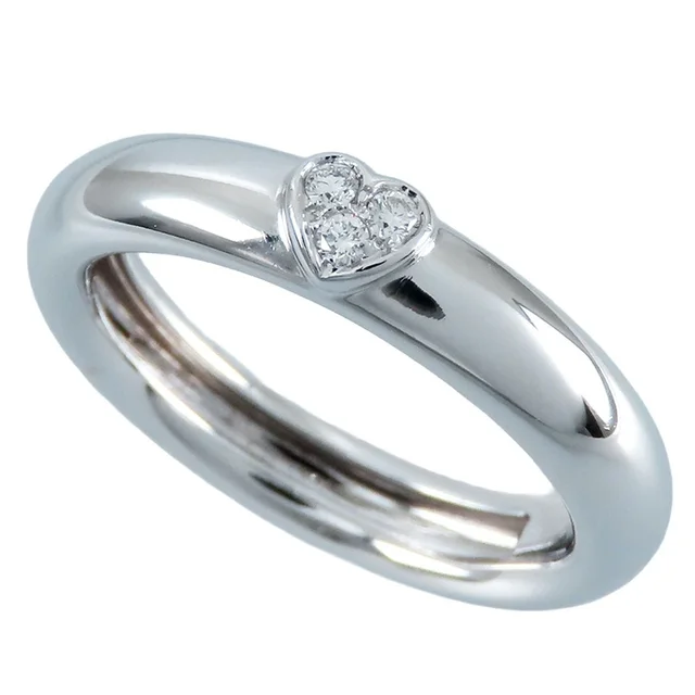 Tiffany & Co. Friendship Ring White Gold 18k Diamond Heart in White from The Reluxe