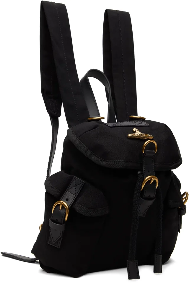 Vivienne Westwood Black Highland Small Backpack, photo 2 of 4 from SSENSE