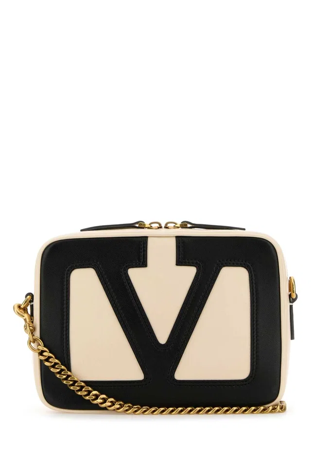Valentino Garavani Case Crossbody Bag — Beige in Beige Lambskin from HEWI