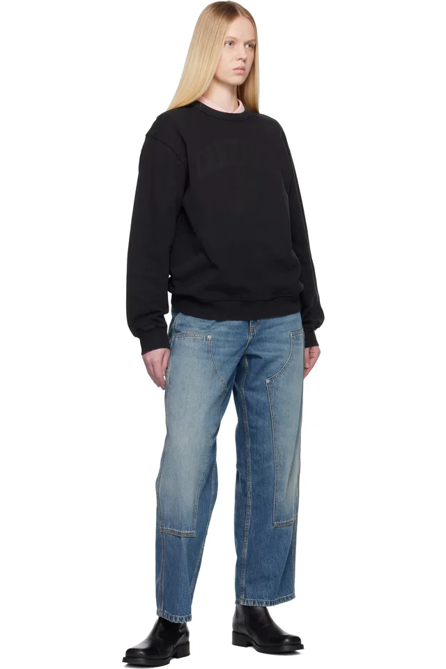 Carhartt Work In Progress Black Faded Pond Corps Sweatshirt, photo 4 of 4 from SSENSE