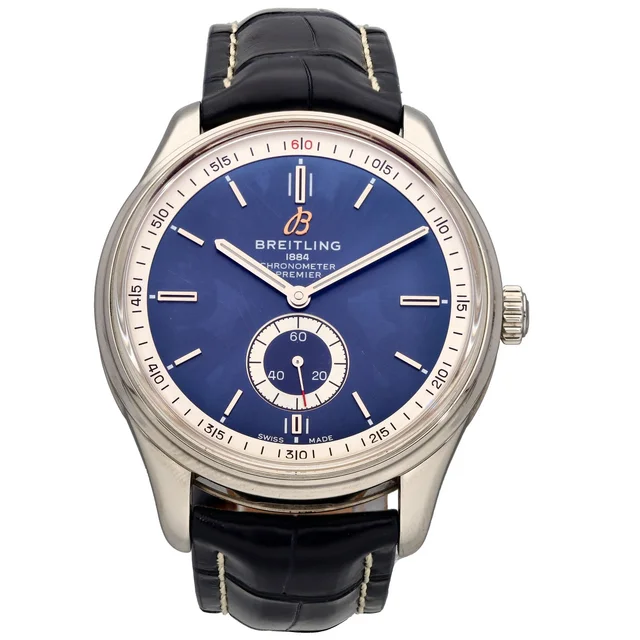 Breitling Premier A37340 40mm Stainless Steel Watch in Leather from H&T