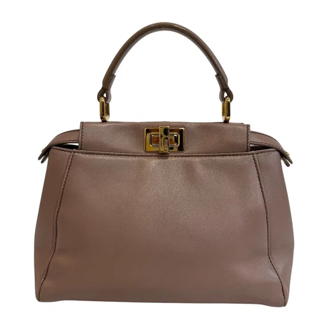 Fendi 2-Way Shoulder Mini Peekaboo Handbag in Leather from The Reluxe
