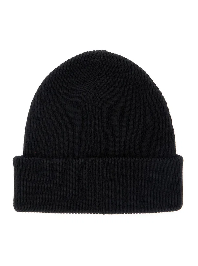 Gucci 834192 Wool Ribbed Knit Beanie — Black Beanies in Black Wool from HEWI