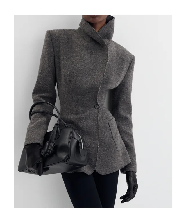Magda Butrym double-breasted shawl-collar blazer in Main Fabric：Wool 80%,Polyamide 18%,Cashmere 2%;Secondary Material：Silk 100% Details: Double row of buttons Description: This…, photo 3 of 4 from SENSER