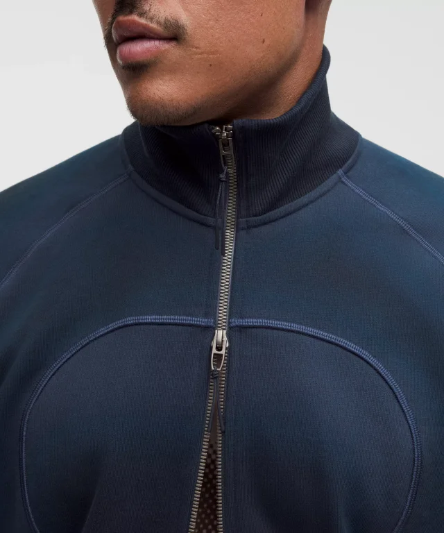 lululemon Faded French Terry Full-Zip Jacket *SLNSH Collection in Sun Fade True Navy, photo 5 of 11 from lululemon