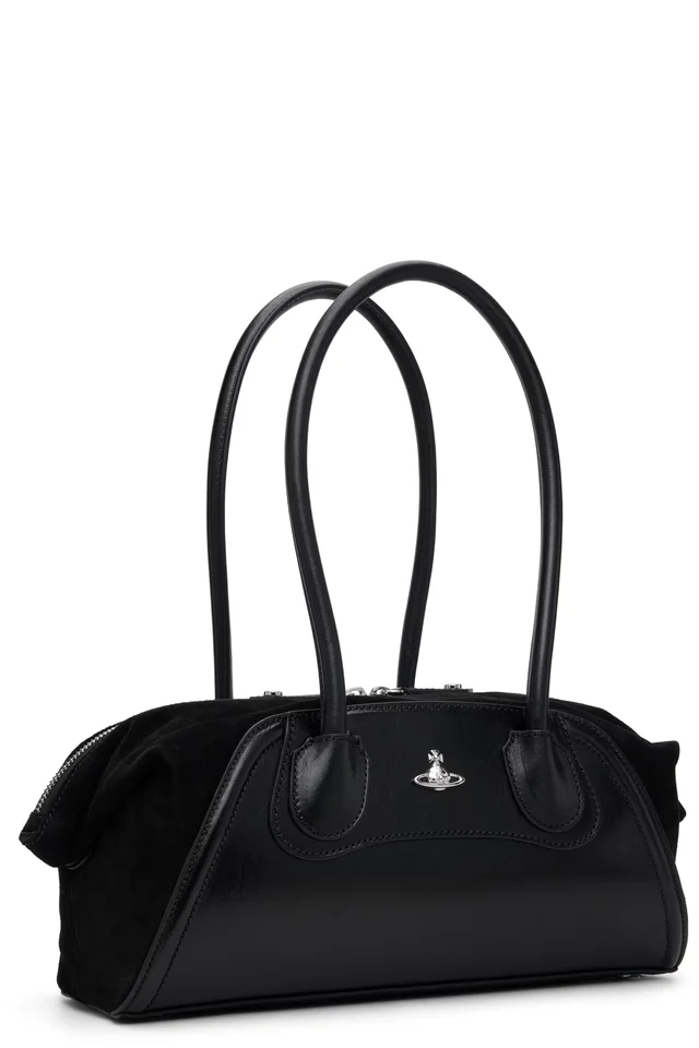 Vivienne Westwood Black Shirley Small Holdall Bag, photo 2 of 4 from SSENSE