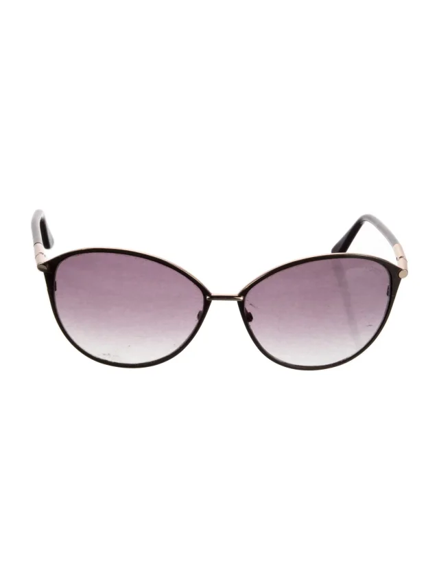 Tom Ford Cat-Eye Gradient Sunglasses in red|brown from The RealReal