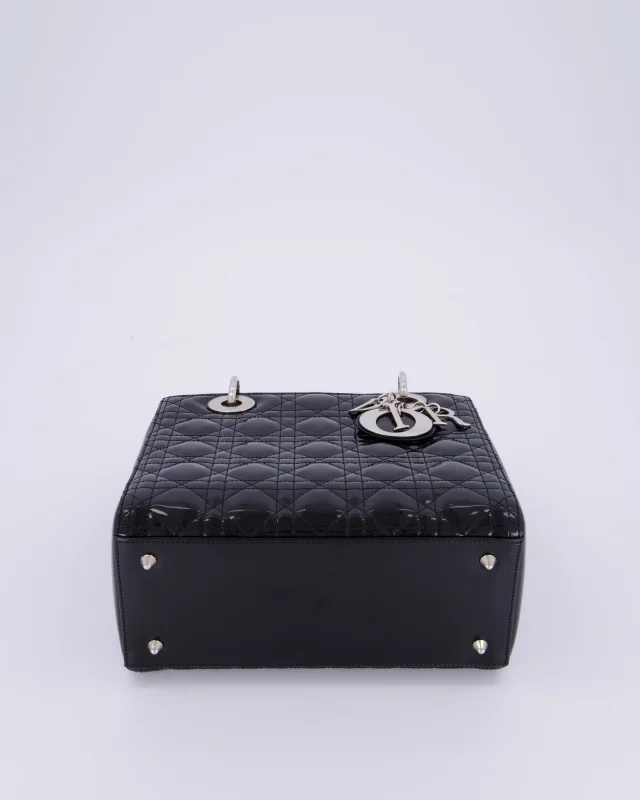 Black Patent Medium Lady Dior Bag in Black Patent leather from Sellier, photo 17 of 18