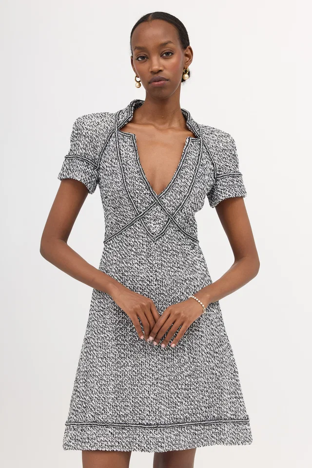 Chanel Crochet Mini Dress in Silk from VSP Consignment