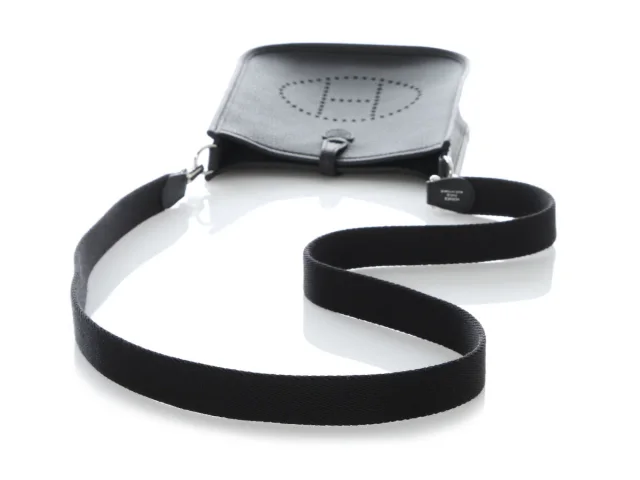 Hermès Black Clémence Evelyne TPM in Black Clemence leather from Ann's Fabulous Finds, photo 7 of 10
