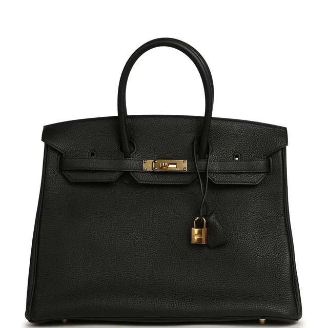 Hermès Birkin 35 Black Togo Gold Hardware in Black Togo leather from Madison Avenue Couture