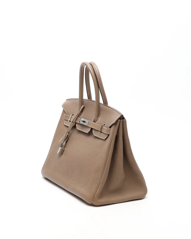 Hermès Birkin 35 Togo Etoupe Bag in Taupe Togo leather from A Retro Tale, photo 2 of 10