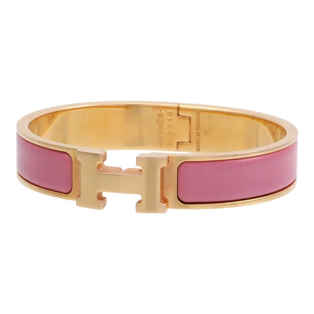 Hermès Clic H Pink/Gold in Pink from VINTAGE QOO TOKYO