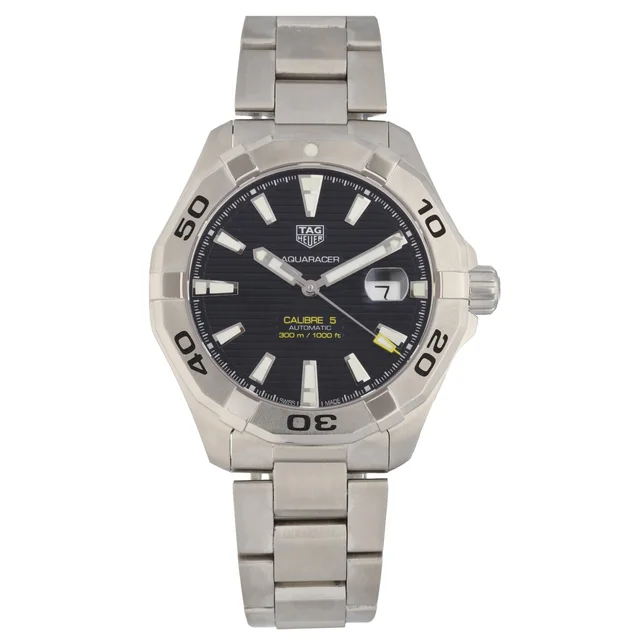 TAG Heuer Aquaracer WAY2010 43mm Stainless Steel Watch from H&T