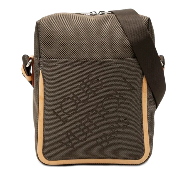Brown Louis Vuitton Damier Geant Citadin Messenger Bag in Brown Canvas from Designer Revival