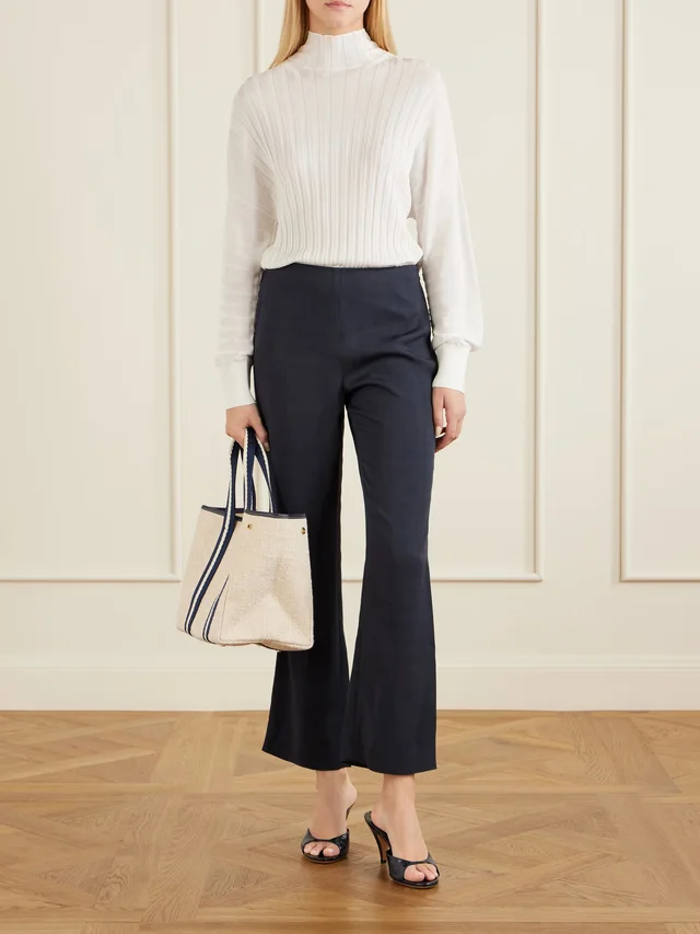 BLAZÉ MILANO Genesis woven straight-leg pants in Blue, photo 2 of 2 from NET-A-PORTER (Canada)