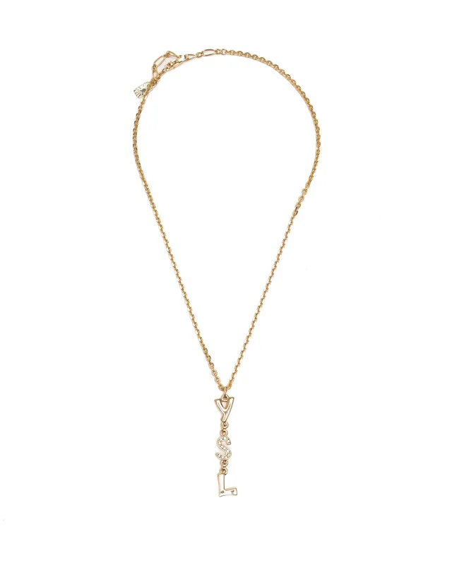 Saint Laurent Rhinestone Necklace from A Retro Tale, photo 2 of 5