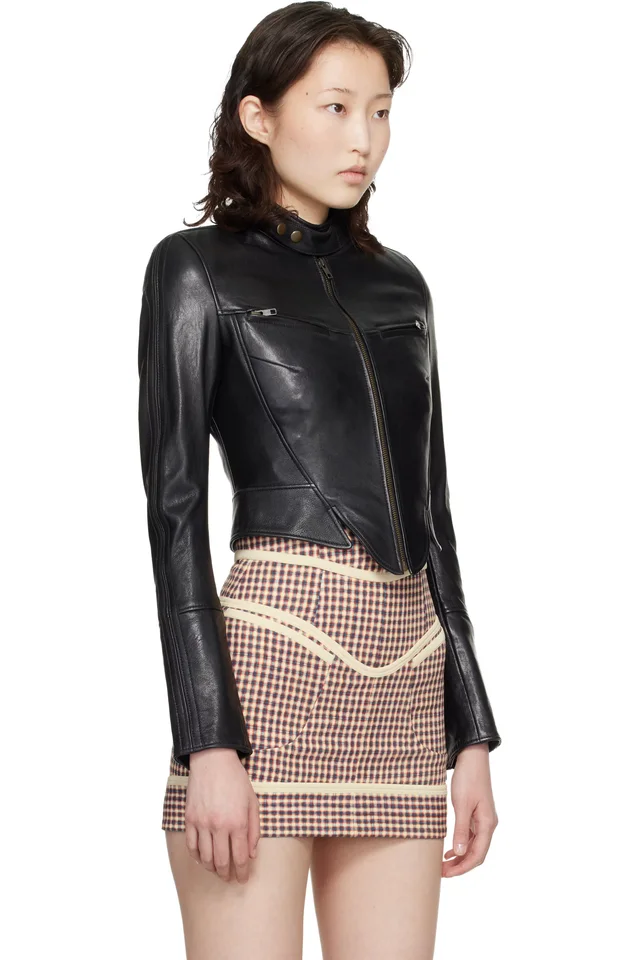 KNWLS Black Claw Leather Jacket, photo 2 of 4 from SSENSE