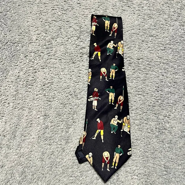 Giorgio Armani Cravatte Tie Vtg Silk Golf Necktie Handmade in blue Silk from Poshmark