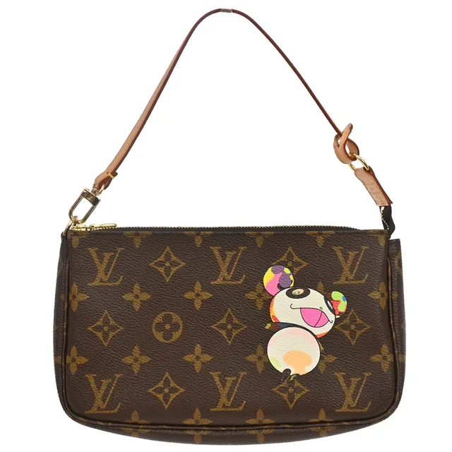 Louis Vuitton 2004 Monogram Panda Pochette Accessoires Handbag M51981 in Coated canvas from AMORE Vintage Tokyo