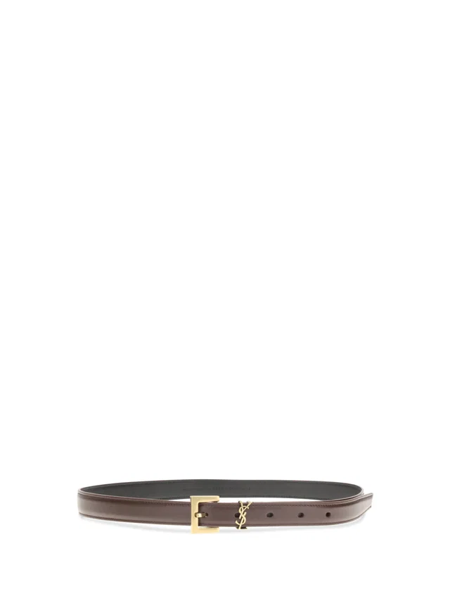 Saint Laurent Cassandre Belt — Red Calf Leather in Red Calfskin from HEWI