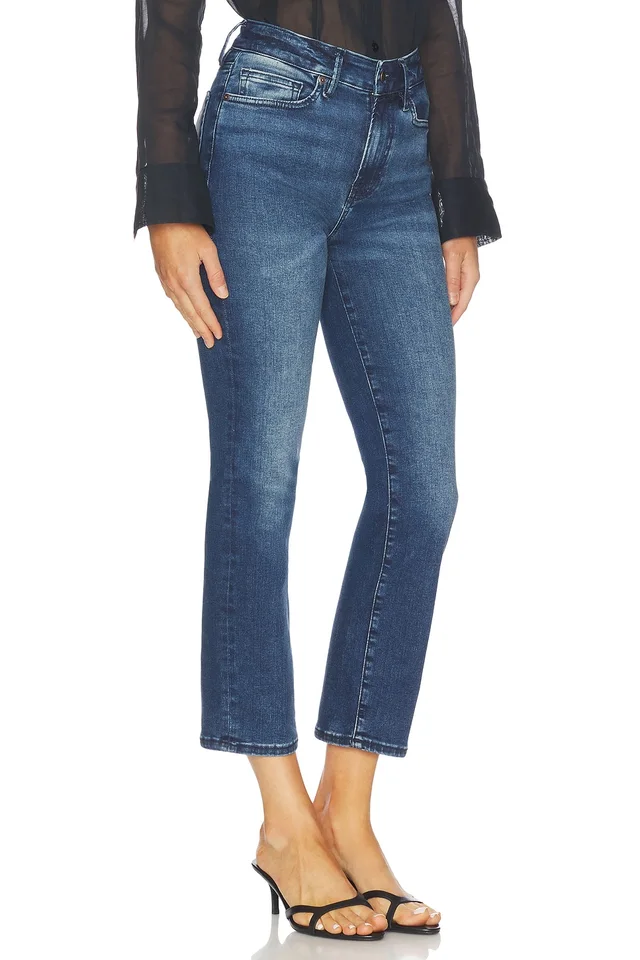 Good American Always Fits Good Legs Straight Jeans in Indigo446, photo 3 of 11 from REVOLVE (Canada)