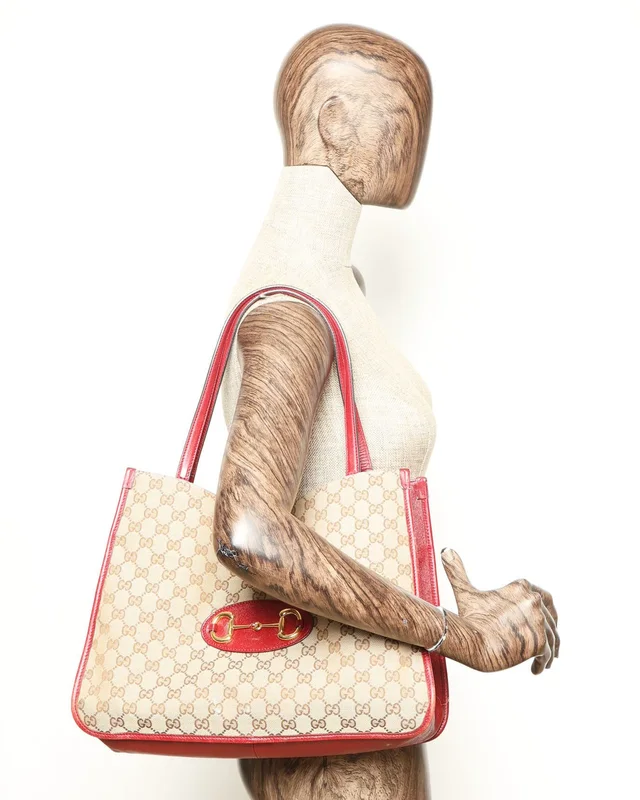 Gucci GG Horsebit 1955 Tote Bag in Canvas from A Retro Tale, photo 12 of 12