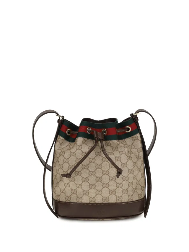 Gucci Venice Bucket Bag — Beige Cotton; Linen; Polyurethane in Beige Coated canvas from HEWI