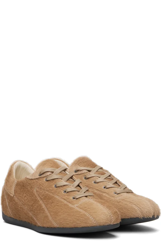 Paloma Wool Tan Miles Sneakers, photo 4 of 5 from SSENSE