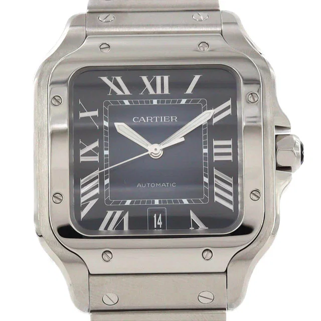 Santos de Cartier LM Stainless Steel Automatic from LuxUness