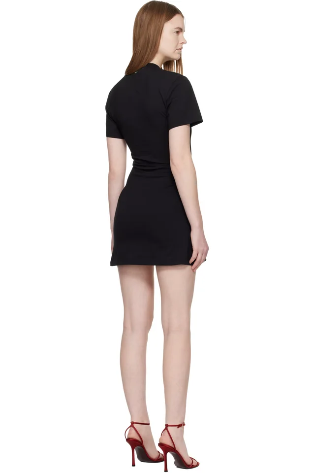 Rabanne Black Piercing Mini Dress, photo 3 of 4 from SSENSE