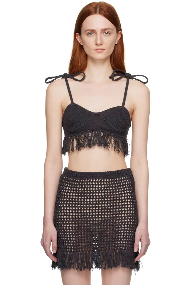 Gray Egypt Bra, image 1 of 1 from SSENSE