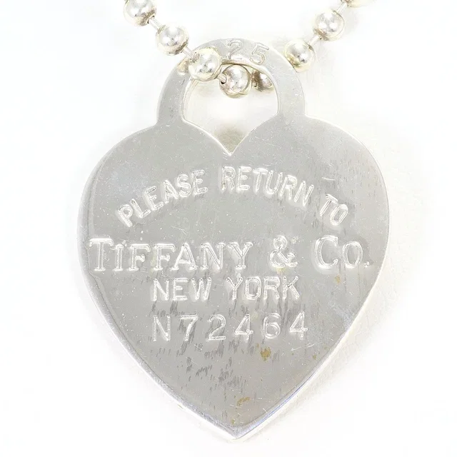 Tiffany & Co. Return to Heart Tag 925 Sterling Silver Necklace 86 in Silver from The Reluxe