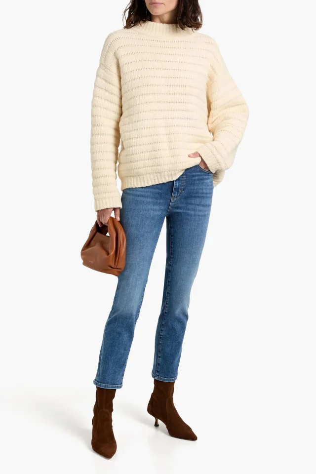 Frame The Pencil Crop High-Rise Slim-Leg Jeans, photo 2 of 4 from THE OUTNET
