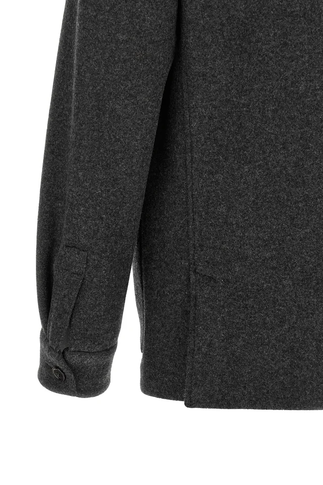 Zegna Long Sleeved Buttoned Jersey Shirt, photo 4 of 4 from SENSER