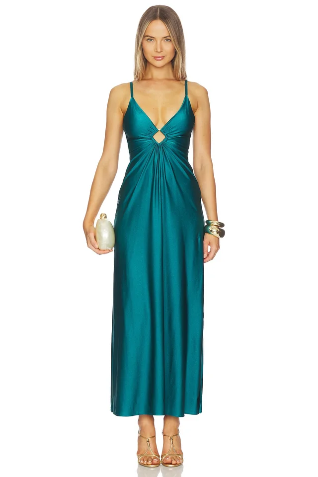 BOAMAR Verona Dress in Emerald, photo 2 of 4 from REVOLVE (Canada)
