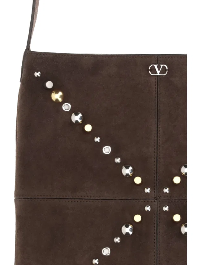 Valentino Garavani Shoulder Bag — Brown Calf Leather in Brown Calfskin from HEWI