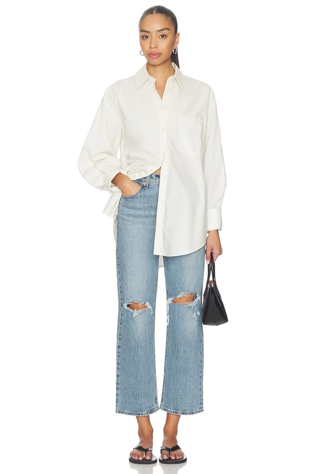 LEVI'S Ribcage Straight Ankle in Queen Mother, photo 5 of 6 from REVOLVE (Canada)