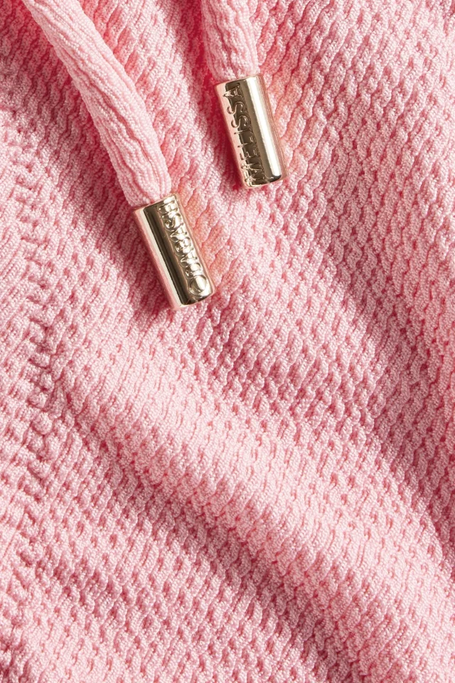 Melissa Odabash Tortola Embellished Seersucker Bikini Briefs in Pink, photo 4 of 4 from THE OUTNET