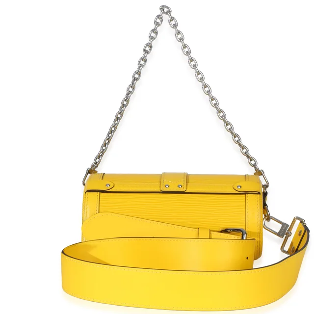 Louis Vuitton Yellow Epi Papillon Trunk Shoulder Bag Leather Handbag in Yellow Leather from HEWI, photo 2 of 2